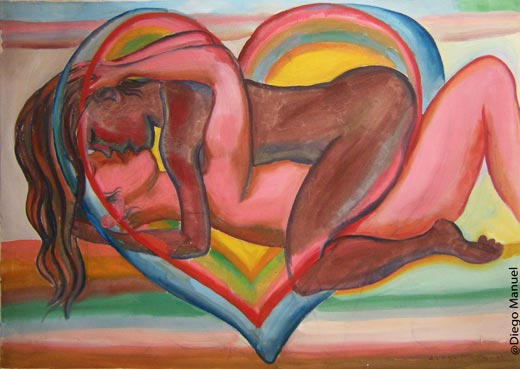 Amor, cuadro del artista Diego Manuel