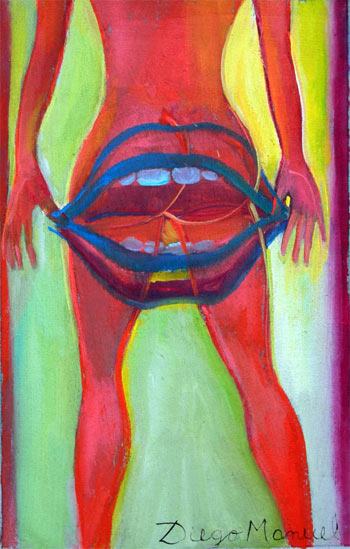 sensual 3, cuadro del artista Diego Manuel