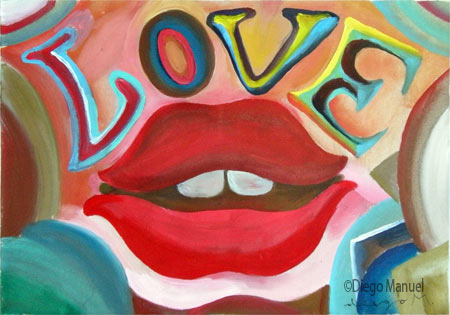 love 5, cuadro del artista Diego Manuel