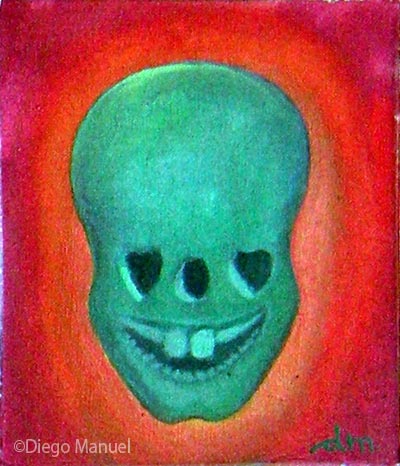 love skull 5 , painting pop surrealism
